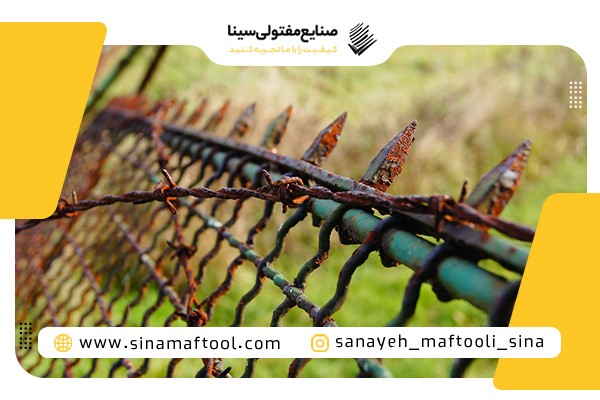تأثیر زنگ‌زدگی بر سیم مفتول